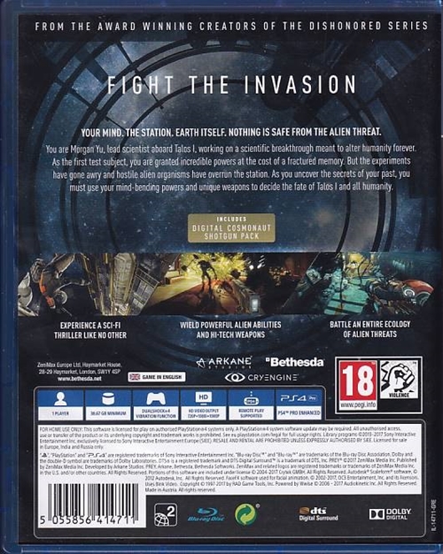 Prey - PS4 (A Grade) (Genbrug)